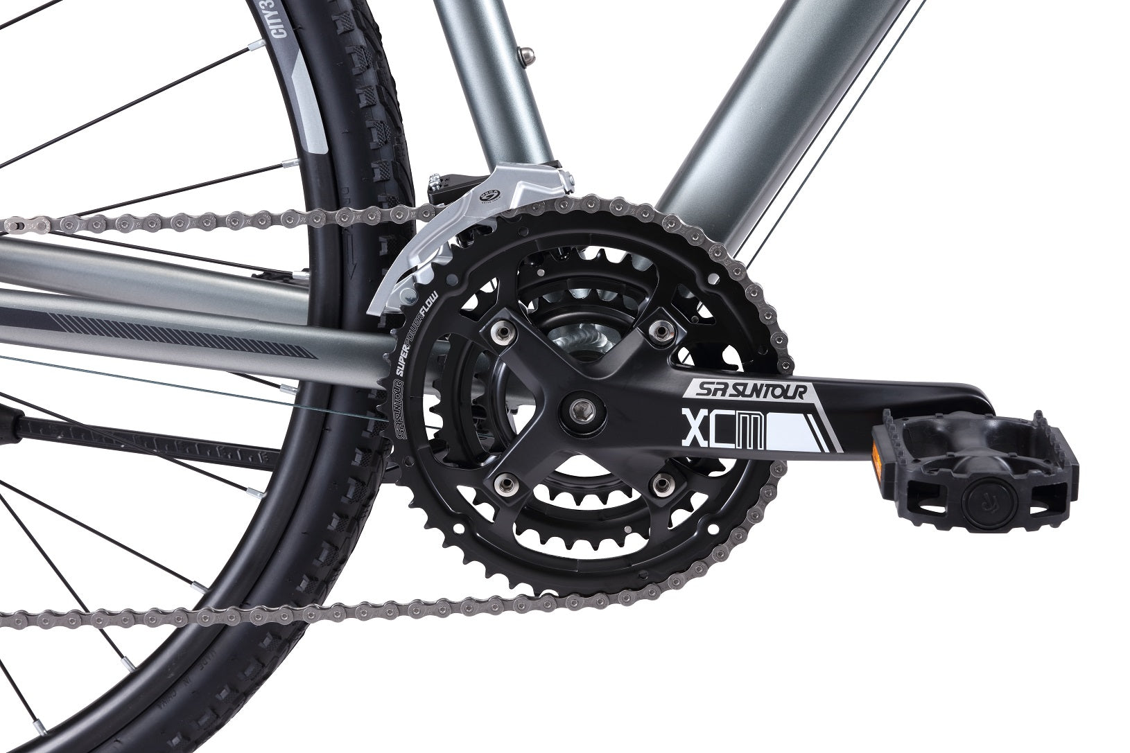 City 3 Commuter Bike Grey Bikes Reid