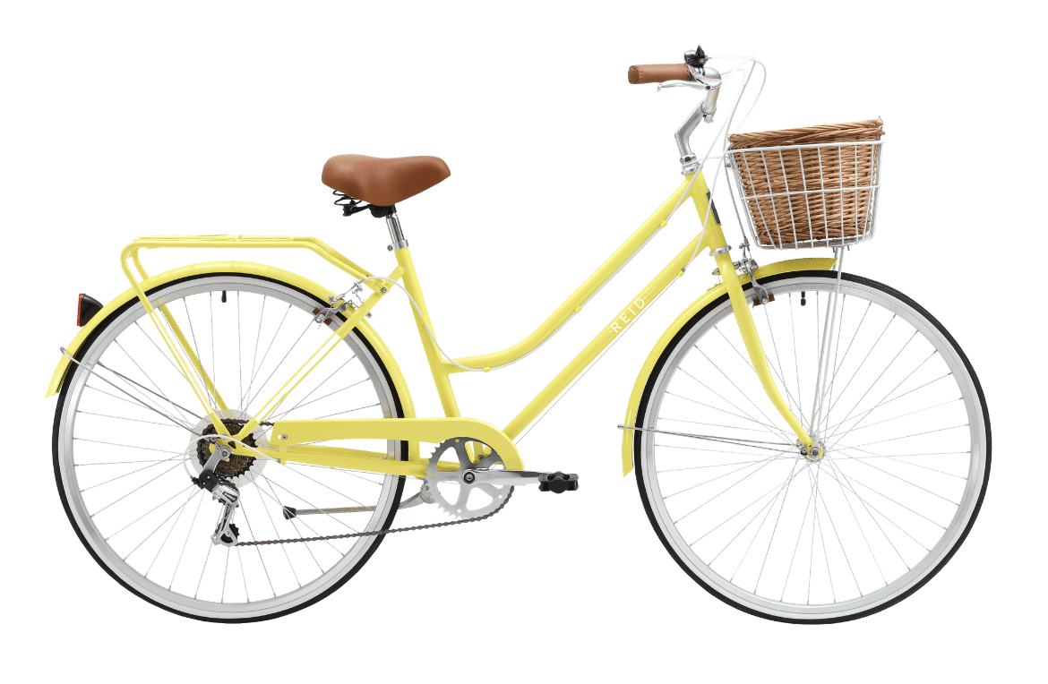 Ladies Classic 7-Speed Vintage Bike Lemon