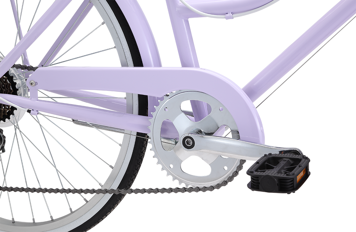 Girls Classic Petite 24" Vintage Bike Lavender Bikes Reid