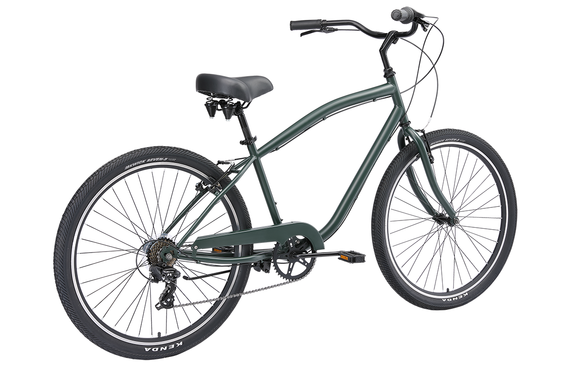 Gents Cruiser 7 speed 27.5" Vintage Bike MY24 Black Bikes Reid