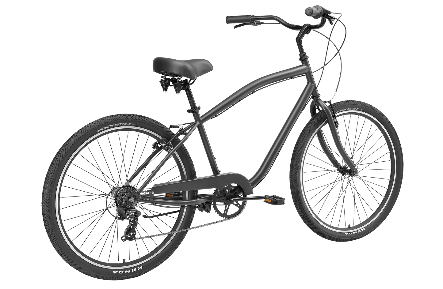 Gents Cruiser 7 speed 27.5" Vintage Bike MY24 Black Bikes Reid