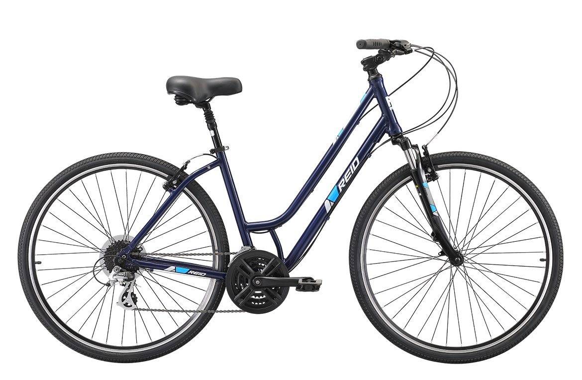 Comfort 3 Step Through Commuter Bike 2020 Dark Blue Bikes Reid