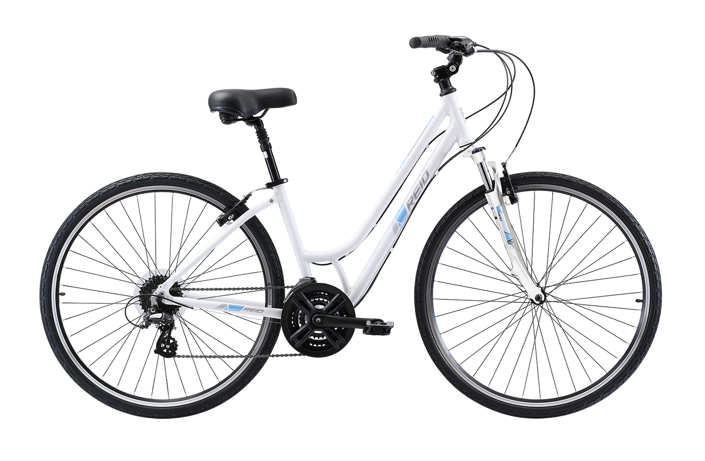 Comfort 3 Step Through Commuter Bike 2020 White Bikes Reid