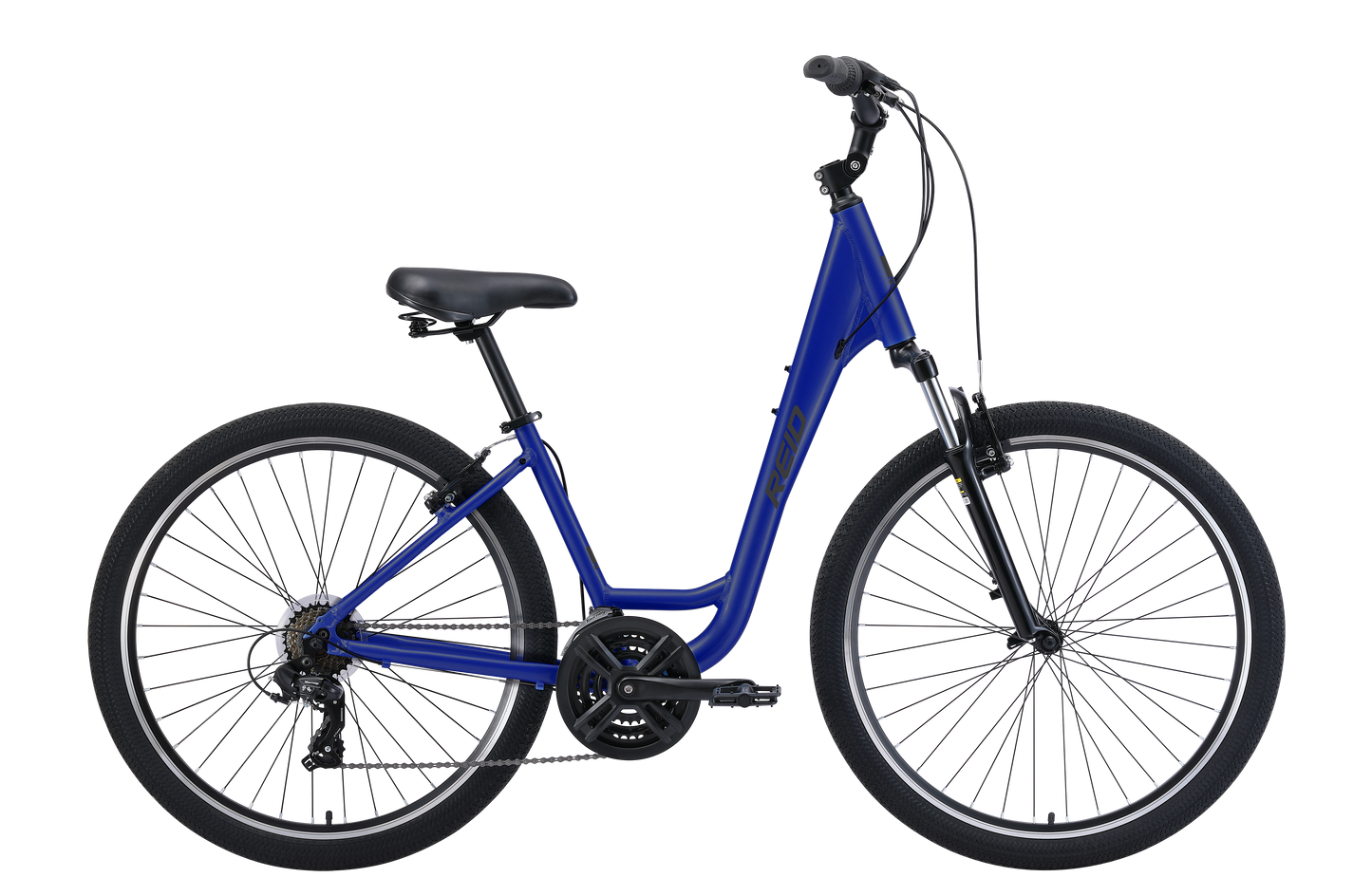 Comfort 2 Step Through Commuter Bike Navy Blue Bikes Reid