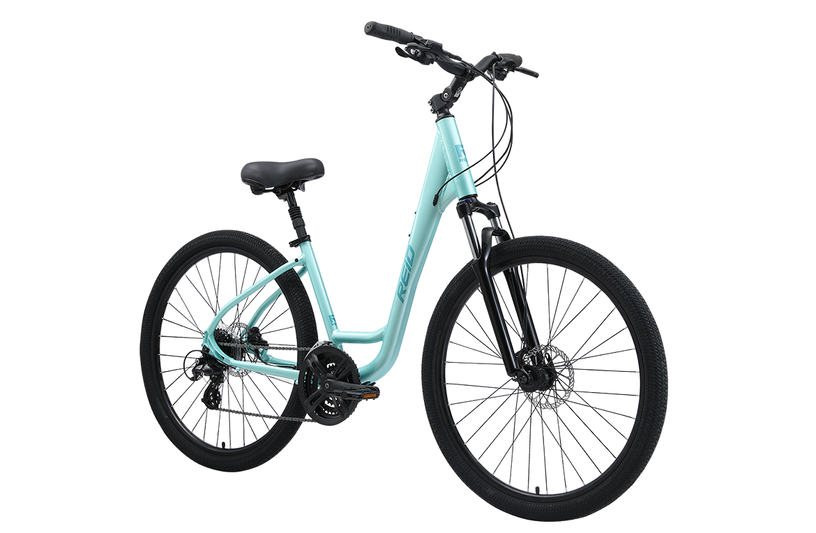 Comfort 3 Step Through Commuter Bike Teal Bikes Reid