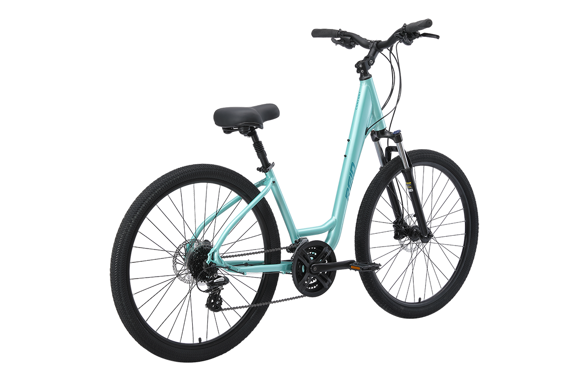 Comfort 3 Step Through Commuter Bike Teal Bikes Reid