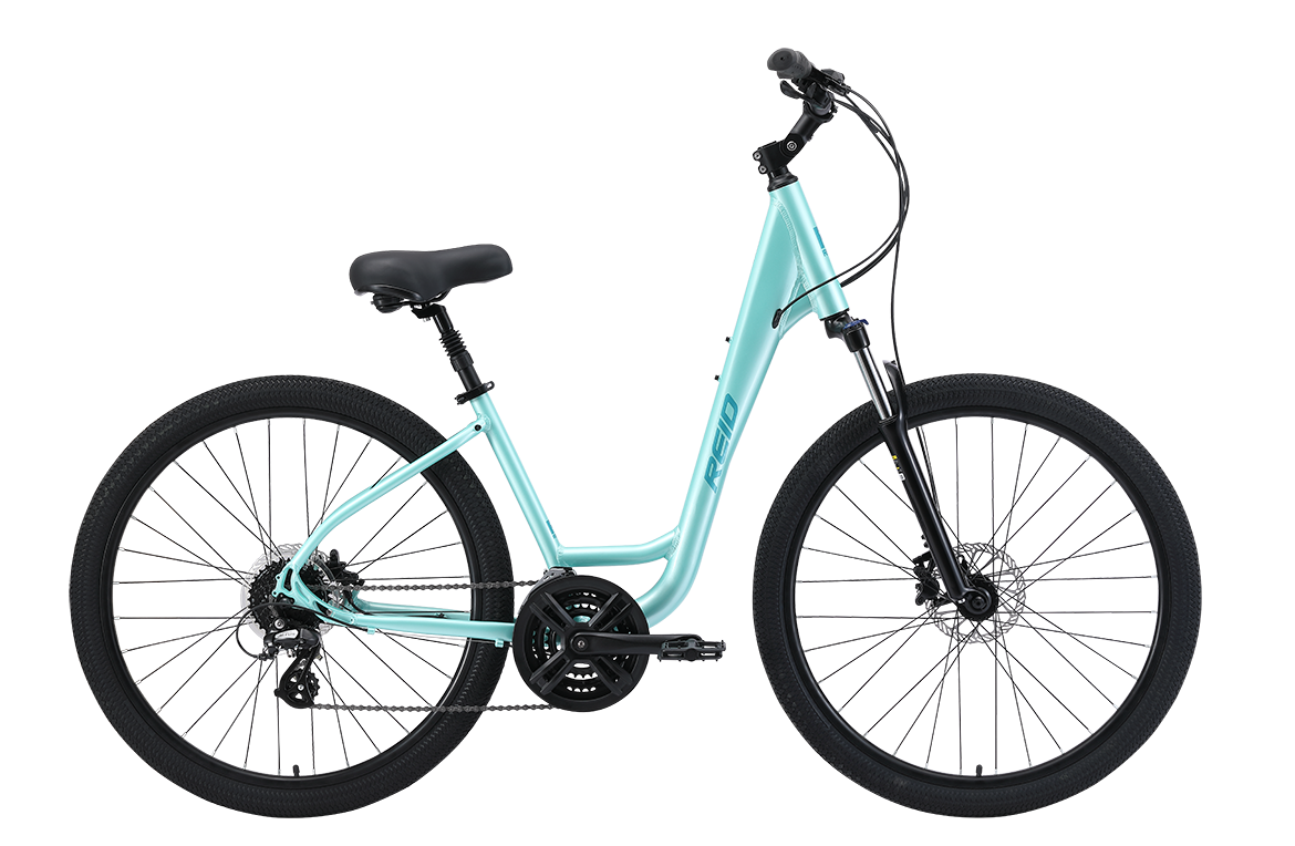 Comfort 3 Step Through Commuter Bike Teal Bikes Reid