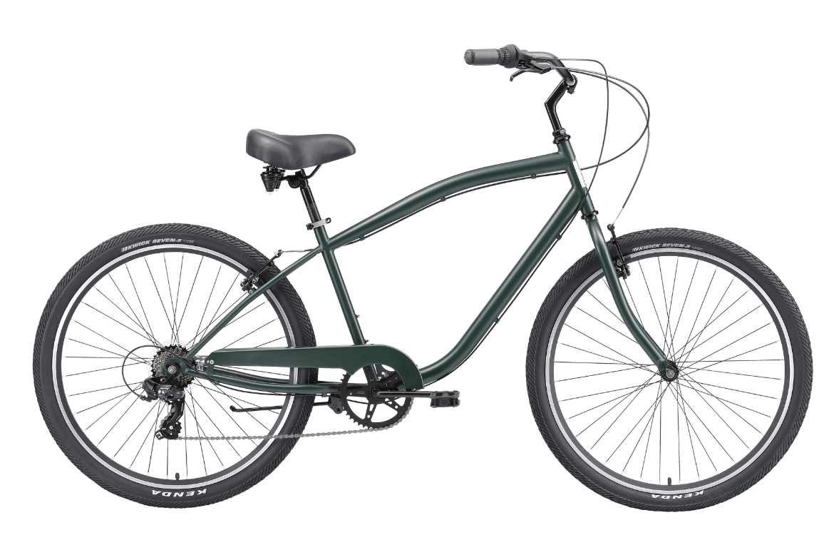 Gents Cruiser 7 Speed 27.5 Vintage Bike MY24 Green Bikes Reid