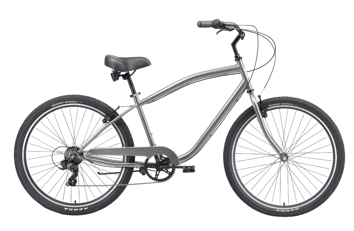 Gents Cruiser 7 speed 27.5" Vintage Bike MY24 Silver Bikes Reid