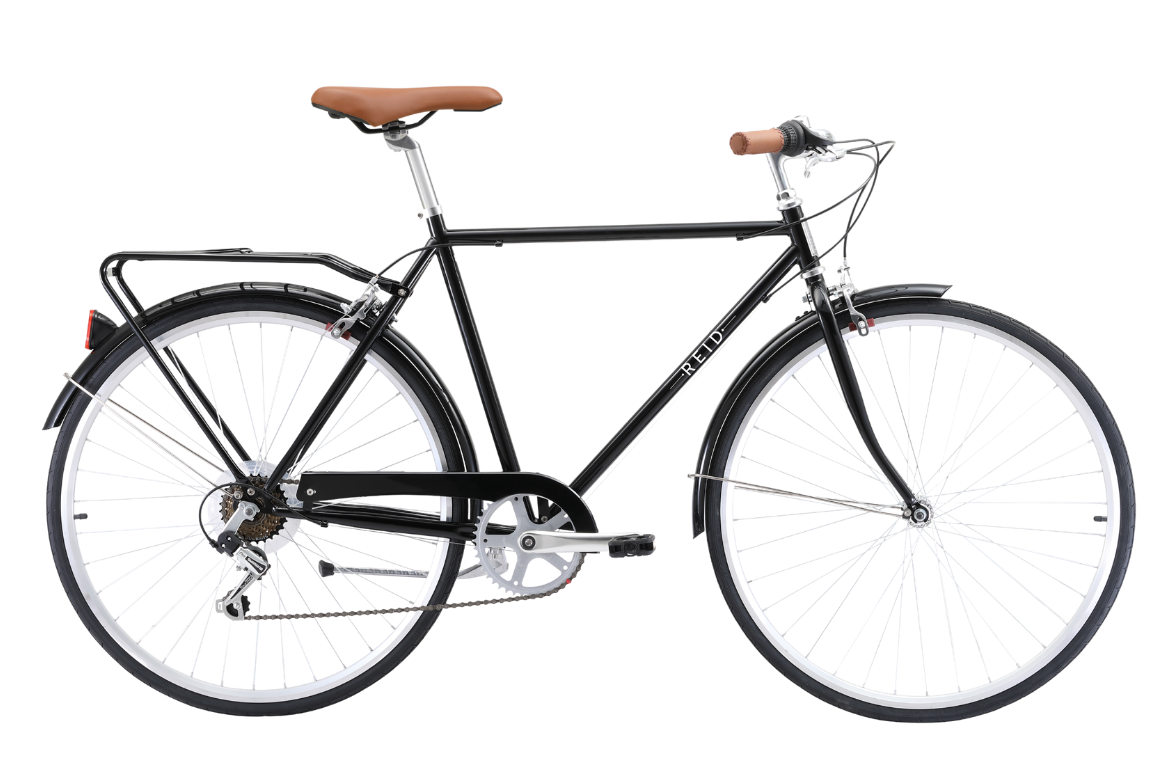 Gents Roadster Vintage Bike Black Reid Bikes UK