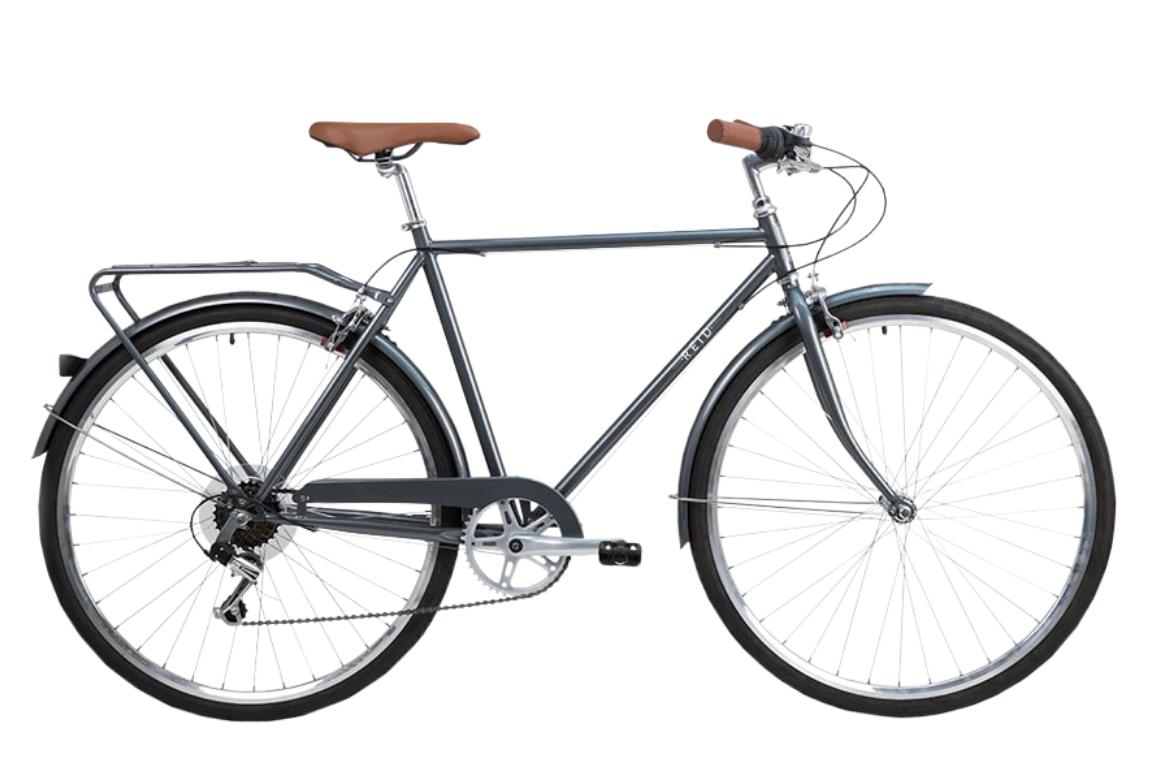 Gents Roadster Vintage Bike Charcoal Bikes Reid