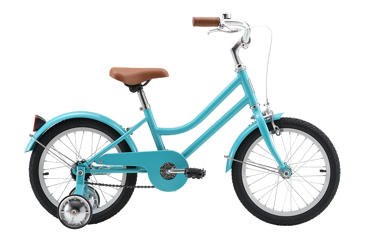 Girls Classic 16" Kids Bike Turquoise Bikes Reid