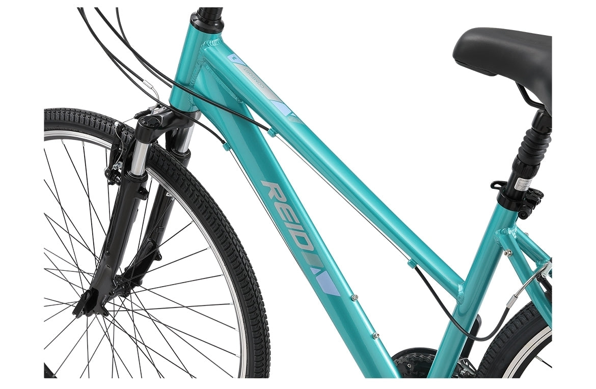 Comfort 3 Step Through Commuter Bike Turquoise Bikes Reid