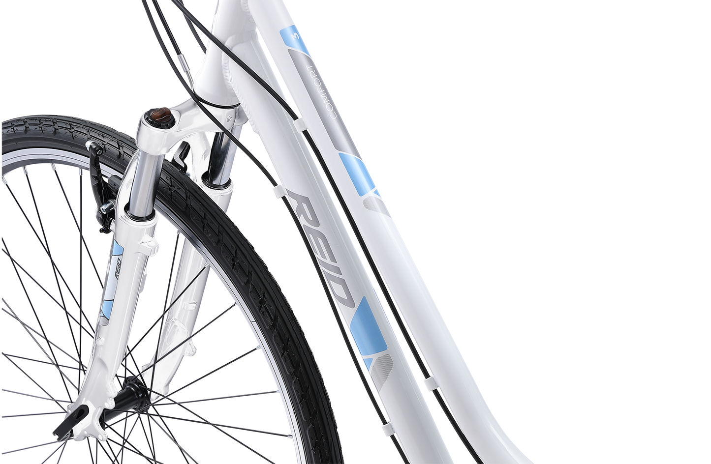 Comfort 3 Step Through Commuter Bike 2020 White Bikes Reid