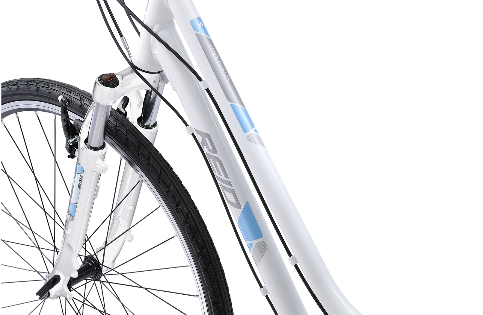 Comfort 3 Step Through Commuter Bike 2020 White Bikes Reid