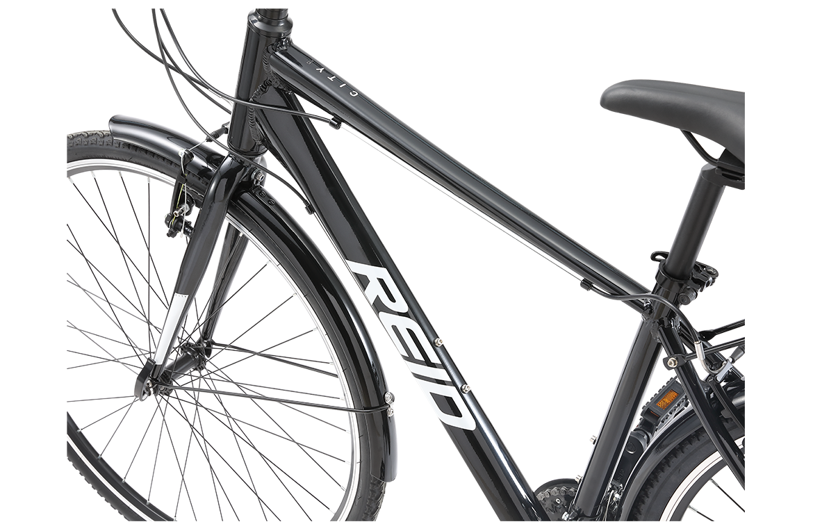 City 1 Commuter Bike Black Bikes Reid