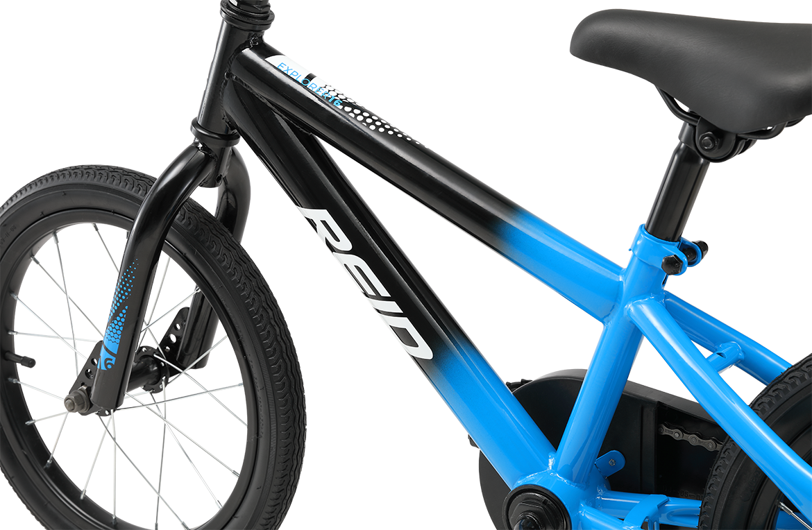 Boys Explorer S 16" Kids Bike Blue/Black Bikes Reid