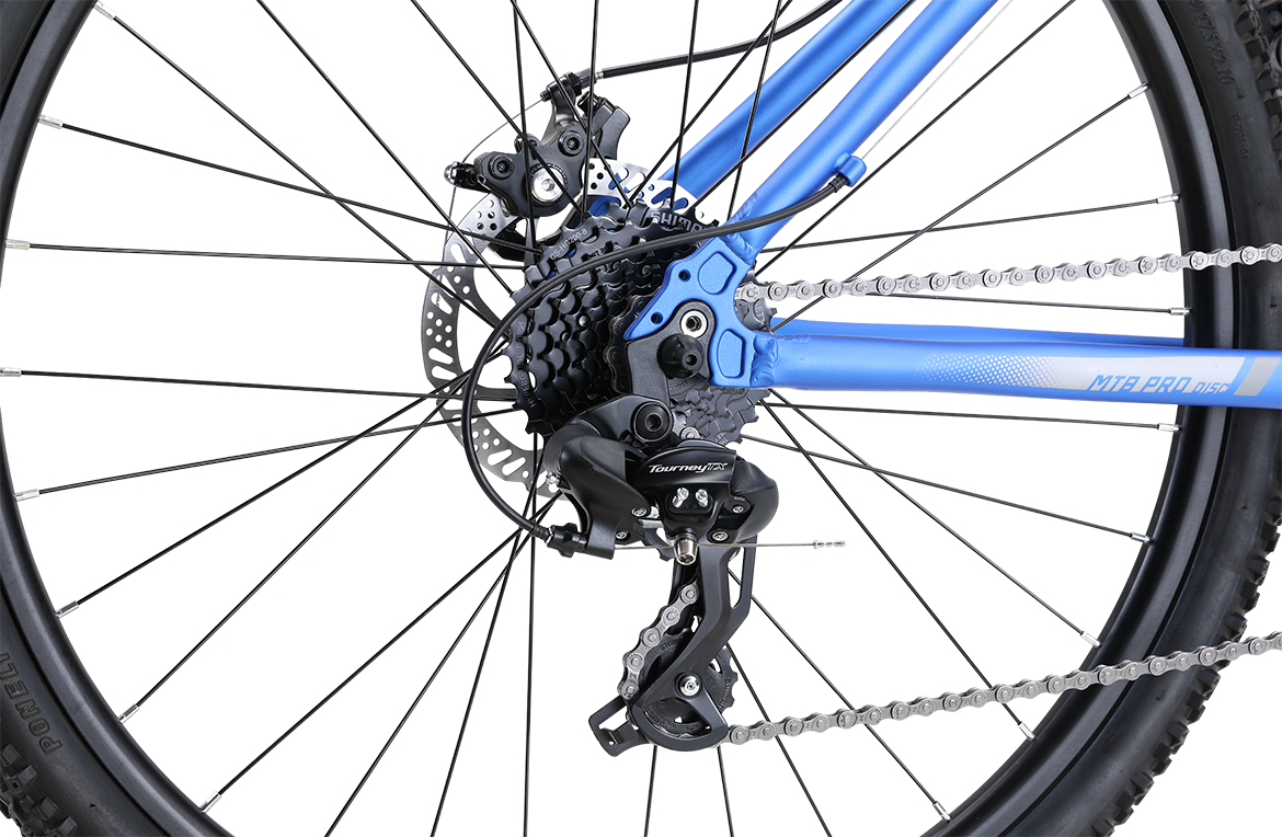 MTB Pro Disc Mountain Bike Blue Bikes Reid