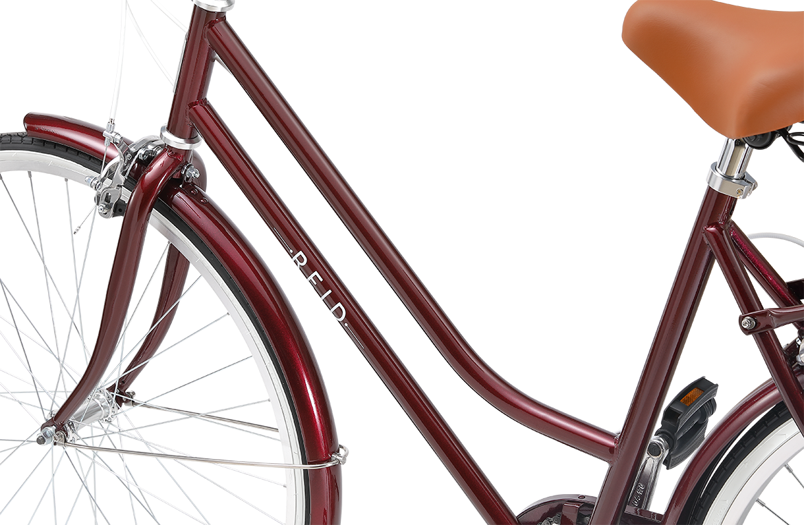 Ladies Classic Lite Vintage Bike Cherry Red Bikes Reid