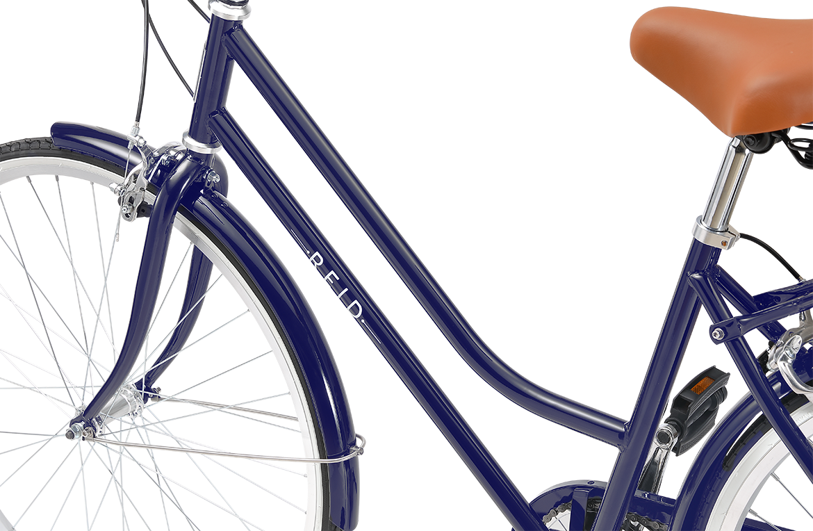 Ladies Classic Lite Vintage Bike Navy Bikes Reid