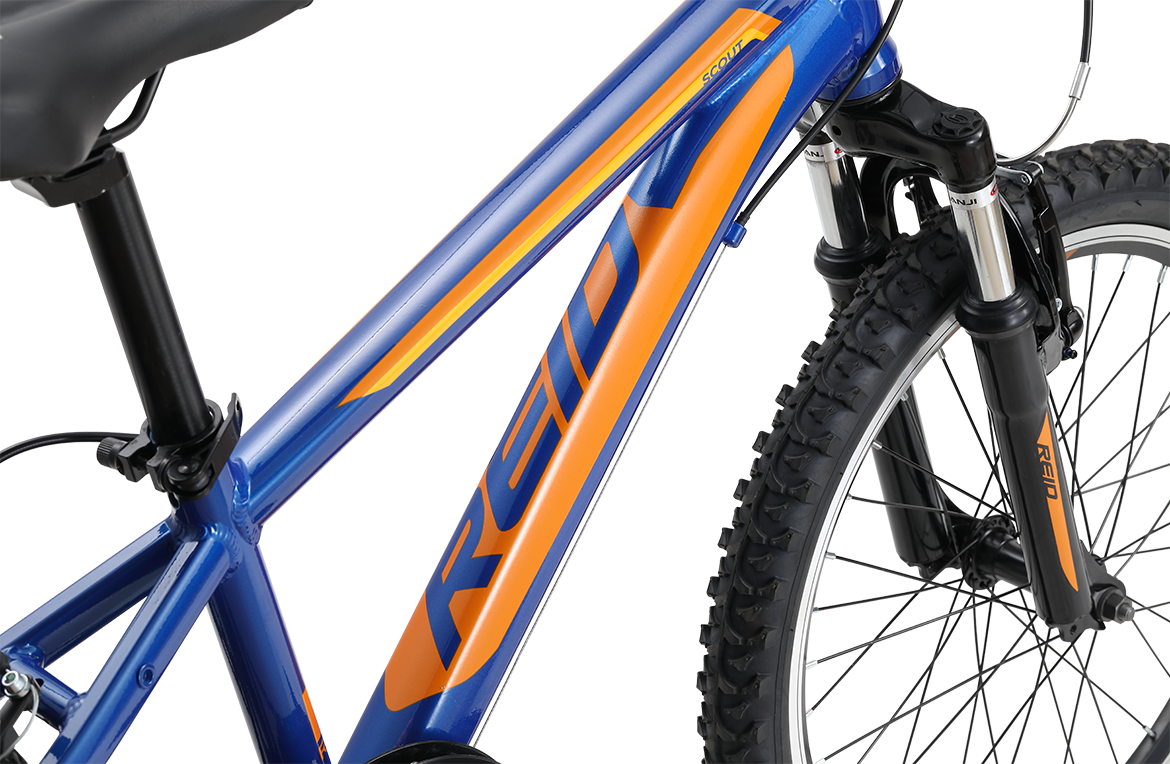 Scout 20" Kids Bike Blue Orange Bikes Reid