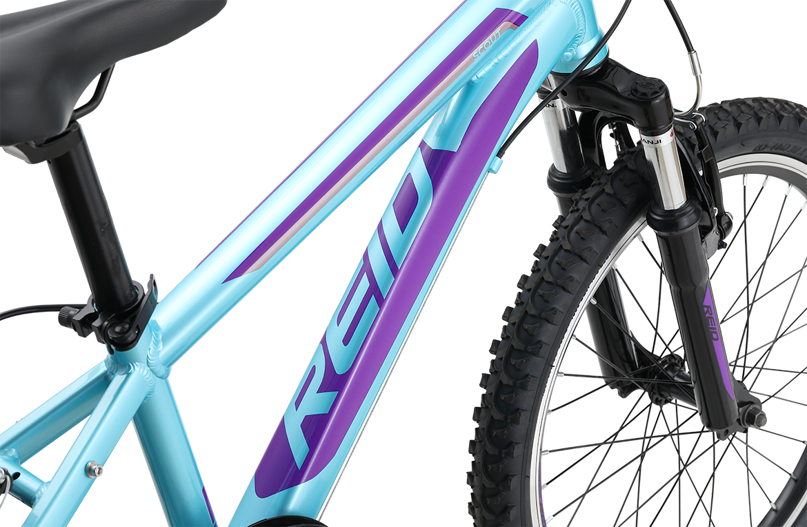 Scout 20" Kids Bike Turquoise Purple Bikes Reid