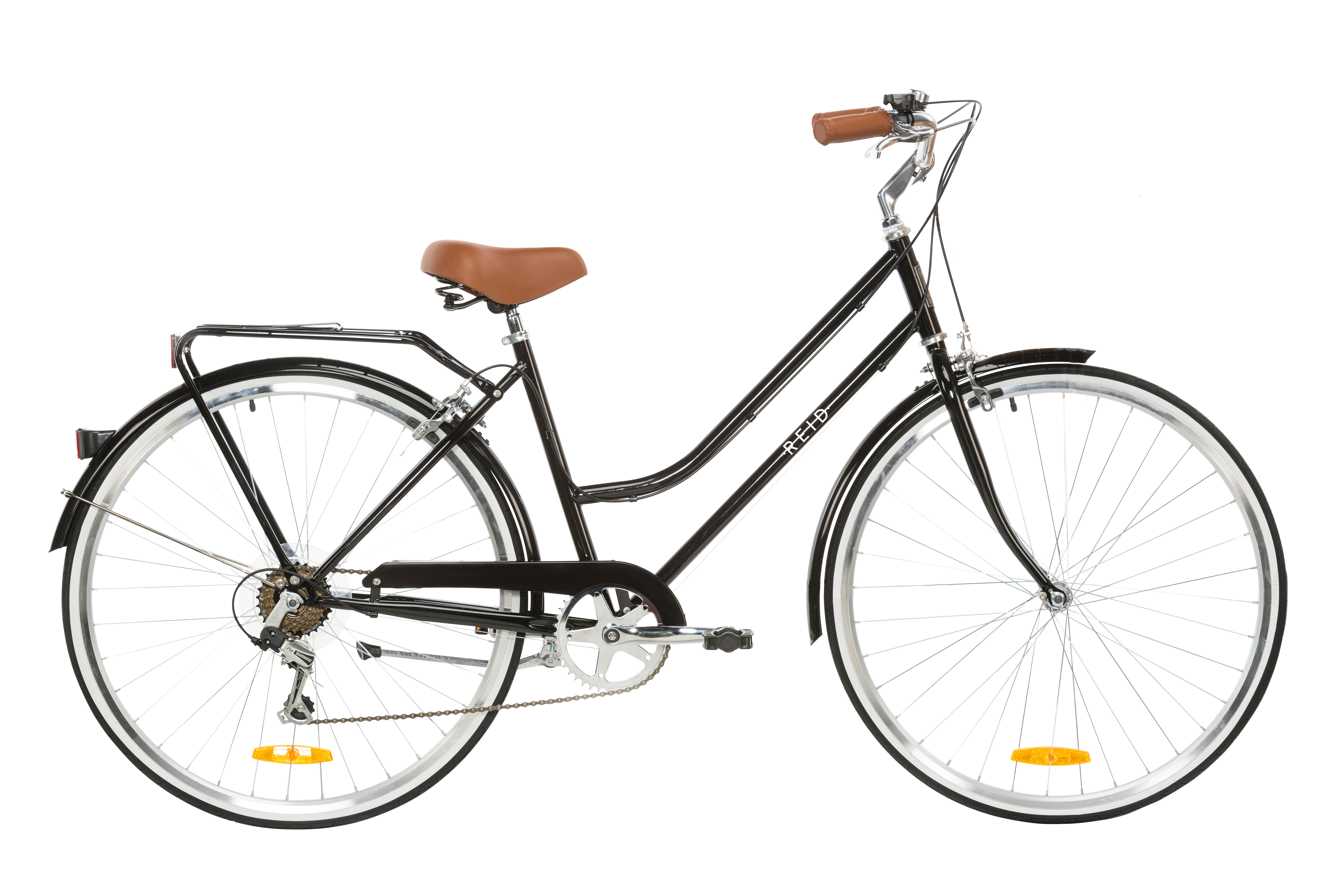 Ladies Classic 7-Speed Vintage Bike Black