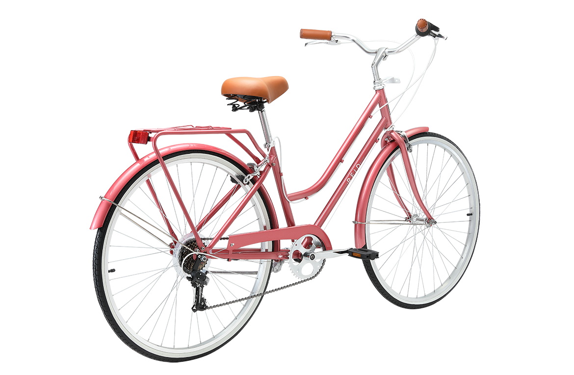 Ladies Classic 7-Speed Vintage Bike Rose Gold Bikes Reid