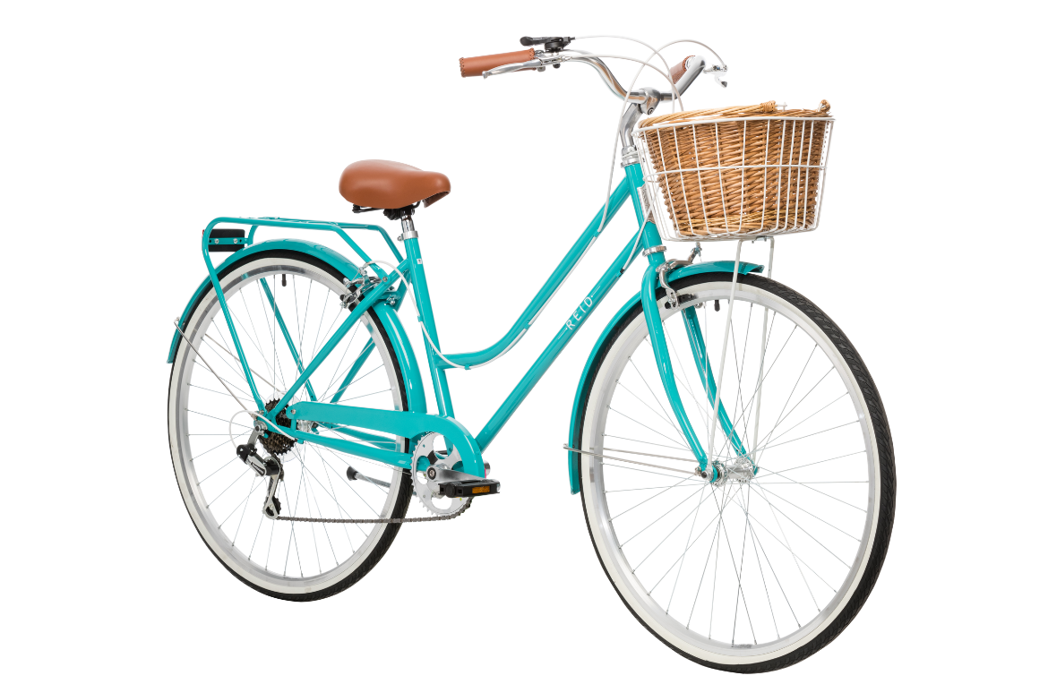 Ladies Classic 7-Speed Vintage Bike Turquoise Bikes Reid