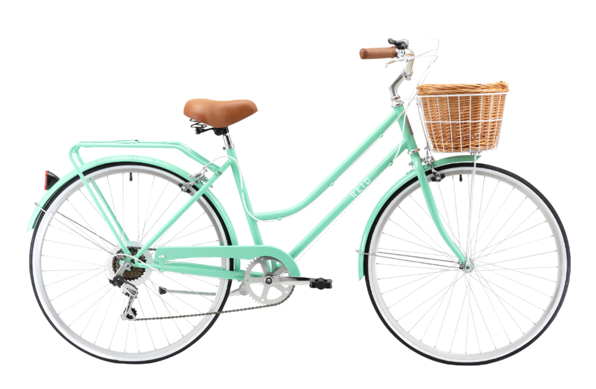Ladies Classic 7 Speed Vintage Bike Mint Green Reid Bikes UK