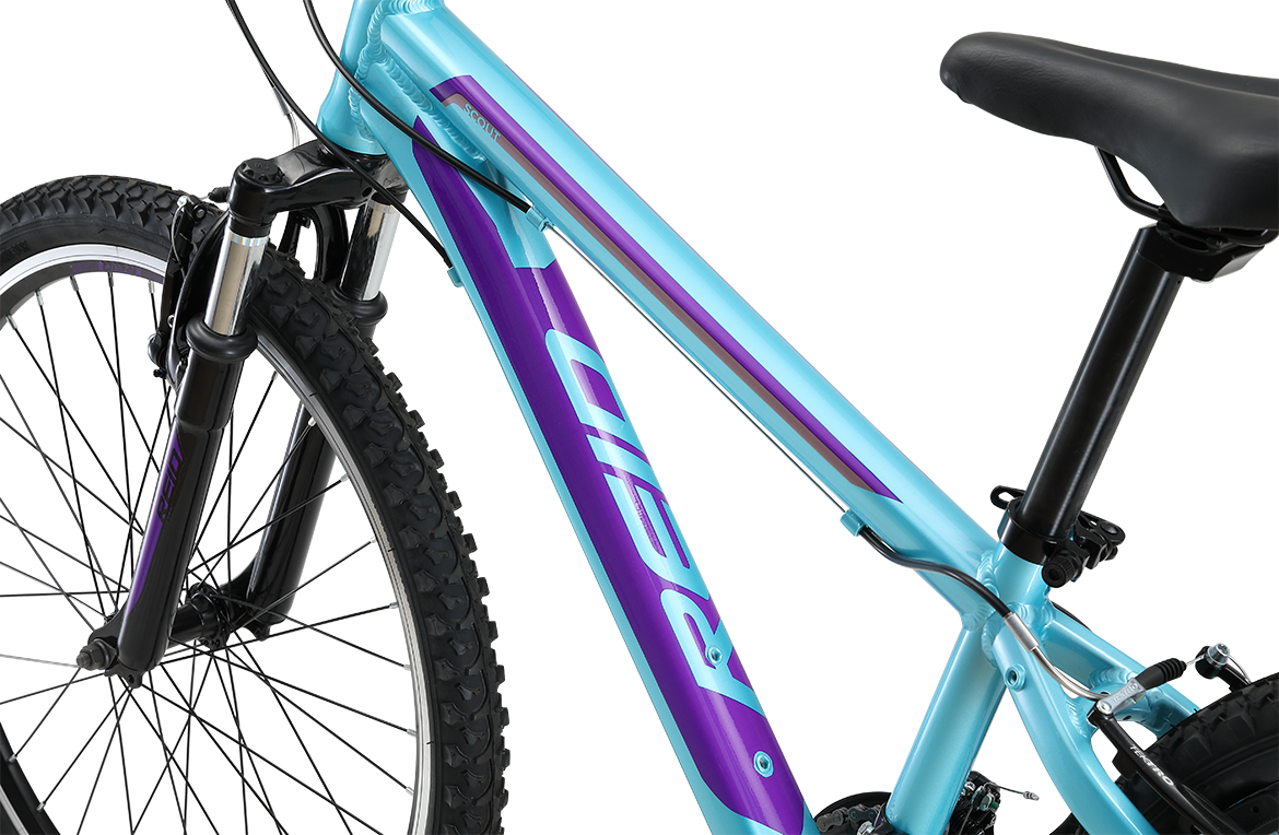 Scout 24" Kids Bike Turquoise Purple Bikes Reid