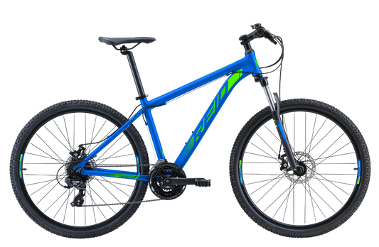 MTB Pro Disc Mountain Bike Fluro Blue Bikes Reid