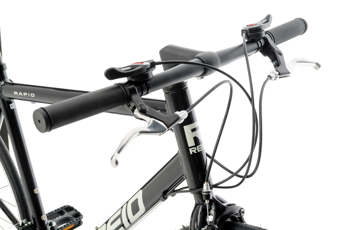 Rapid Flat Bar Road Bike Black Reid Bikes UK