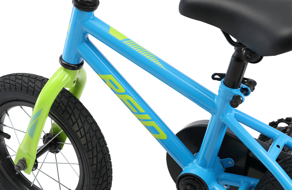 Boys Explorer S 12" Kids Bike Blue/Green Bikes Reid   