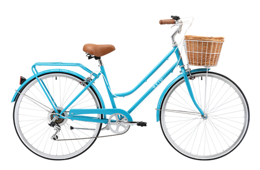 Ladies Classic 7-Speed Vintage Bike Aqua Bikes Reid