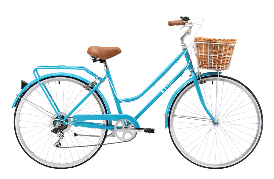 Ladies Classic 7-Speed Vintage Bike Aqua