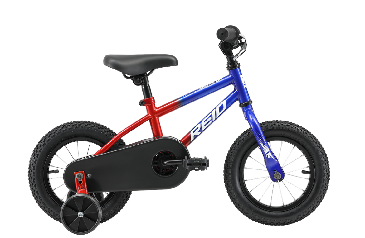 Boys Explorer S 12" Kids Bike Red/Blue Bikes Reid   