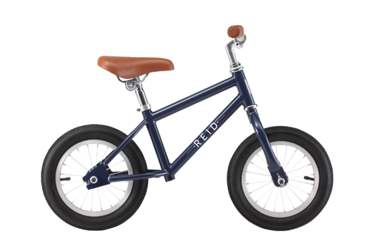 Boys Vintage Balance Kids Bike Navy Blue Bikes Reid