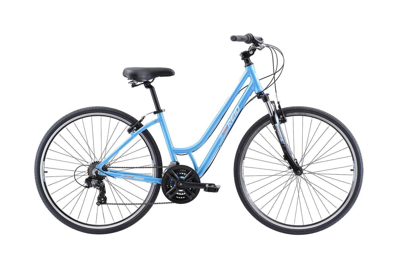 Comfort 2 Step Through Commuter Bike 2020 Light Blue – Reid Bikes