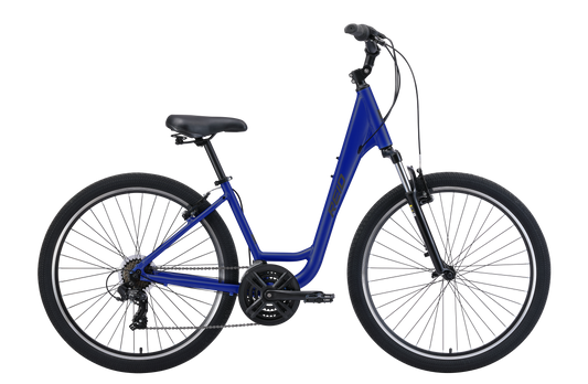 Comfort 2 Step Through Commuter Bike Navy Blue Bikes Reid