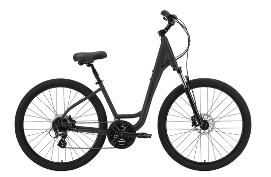 Comfort 3 Step Through Commuter Bike Charcoal Bikes Reid