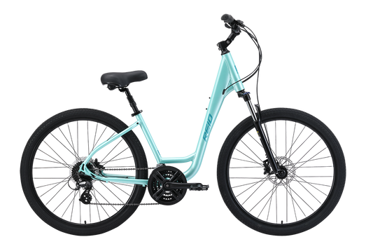 Comfort 3 Step Through Commuter Bike Teal Bikes Reid