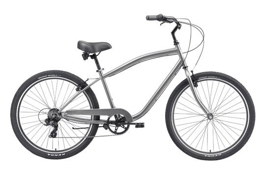 Gents Cruiser 7 speed 27.5" Vintage Bike MY24 Silver Bikes Reid