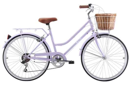 Girls Classic Petite 24" Vintage Bike Lavender Bikes Reid