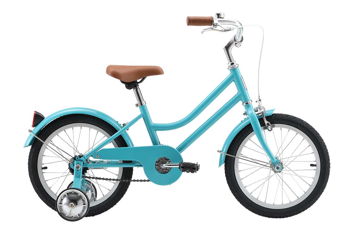 Girls Classic 16" Kids Bike Turquoise Bikes Reid   
