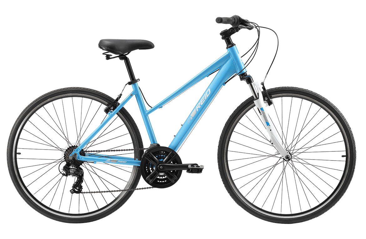 Comfort 2 Step Through Commuter Bike Light Blue