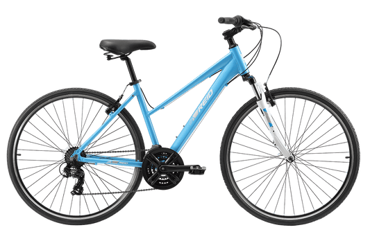 Comfort 2 Step Through Commuter Bike Light Blue Bikes Reid