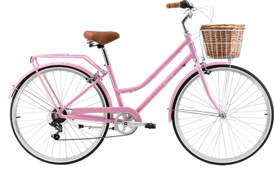 Ladies Classic Lite Vintage Bike Pink Bikes Reid