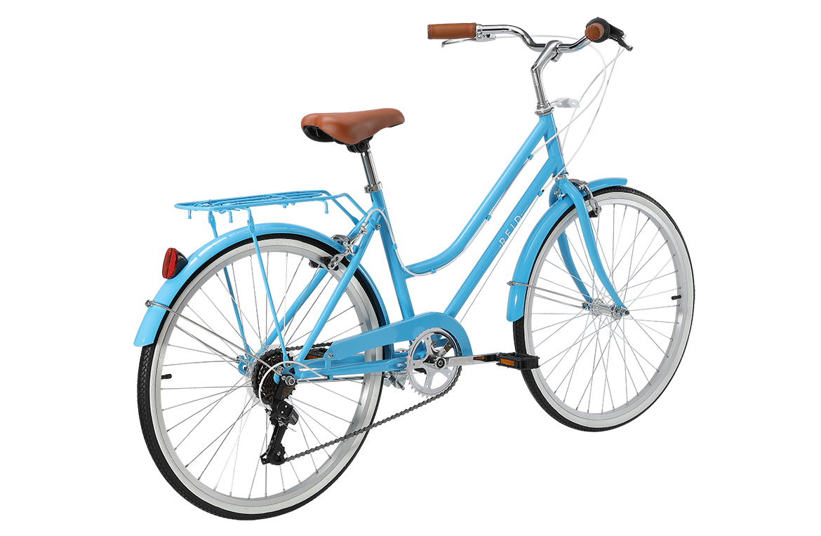 Girls Classic Petite 24" Vintage Bike Baby Blue Bikes Reid   
