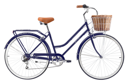 Ladies Classic Lite Vintage Bike Navy Bikes Reid   